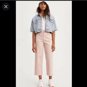 Levi’s Ribcage Wide Leg Pink Pants, Size 25